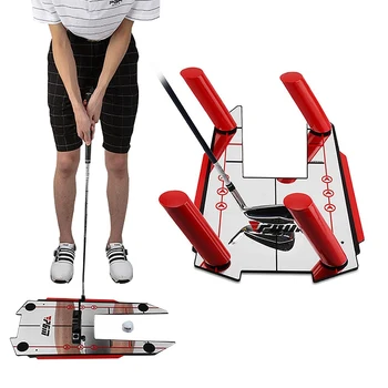 

Golf Putting Alignment Training Aid Swing Trainer Practice Net Putting Mat Eye Line Golf Accessory Speed Trap Practice Base Tool