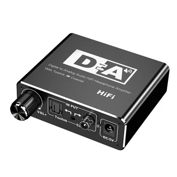 

New DAC Adapter Converter Digital to Analogue Audio Coax Coaxial Optical to RCA R/L Converter With 3.5mm Jack Audio Output