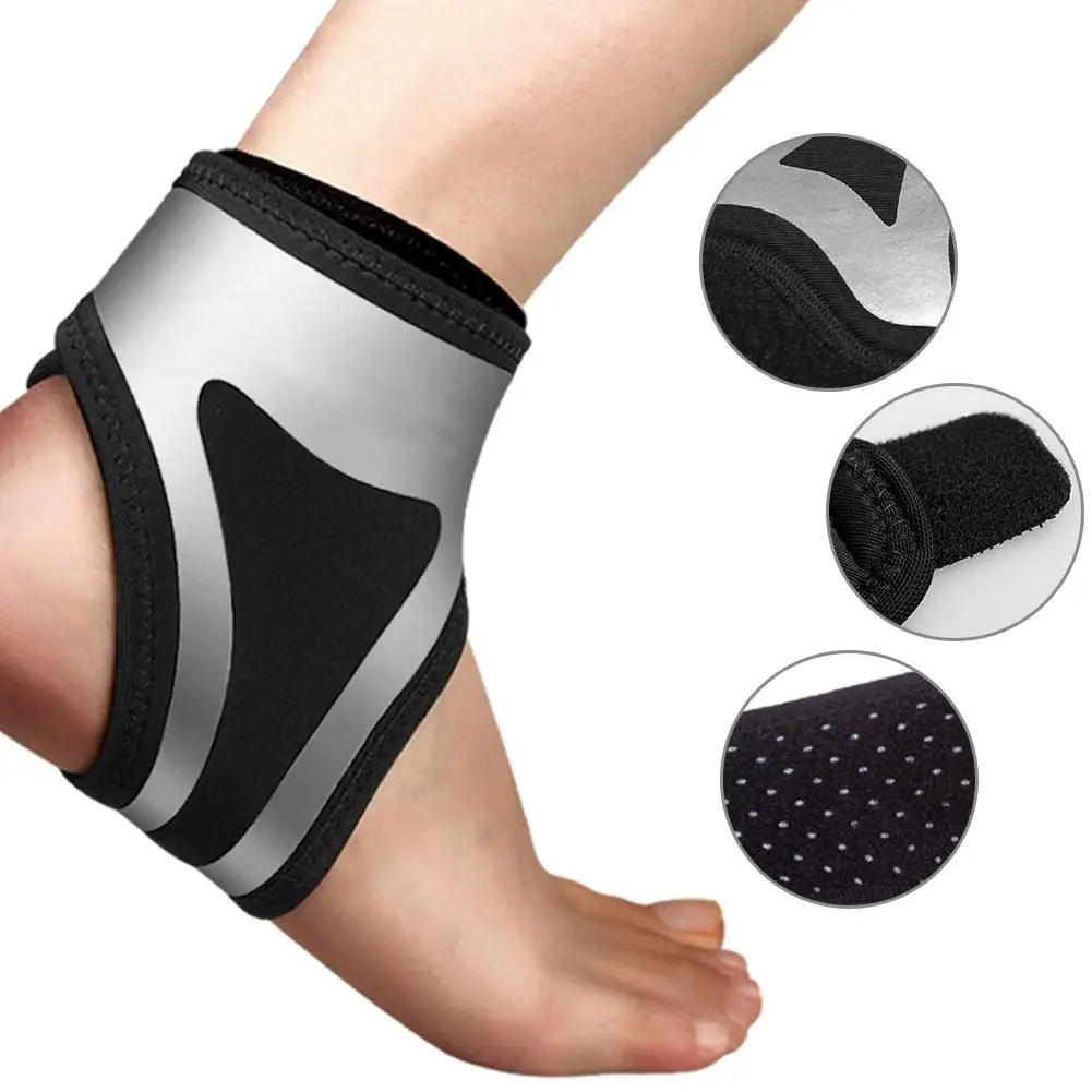 1 Pair Adjustable Ankle Brace Compression Wrap Compression Ankle Support Sleeve Socks For Plantar Fasciitis Arch Joint Pain