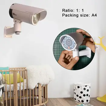 

DIY Paper Model Toys 3D Monitoring Camera 1: 1 True Security Craft Simulation Toys Surveillance Gift Camera Paper Ratio For Z5C0