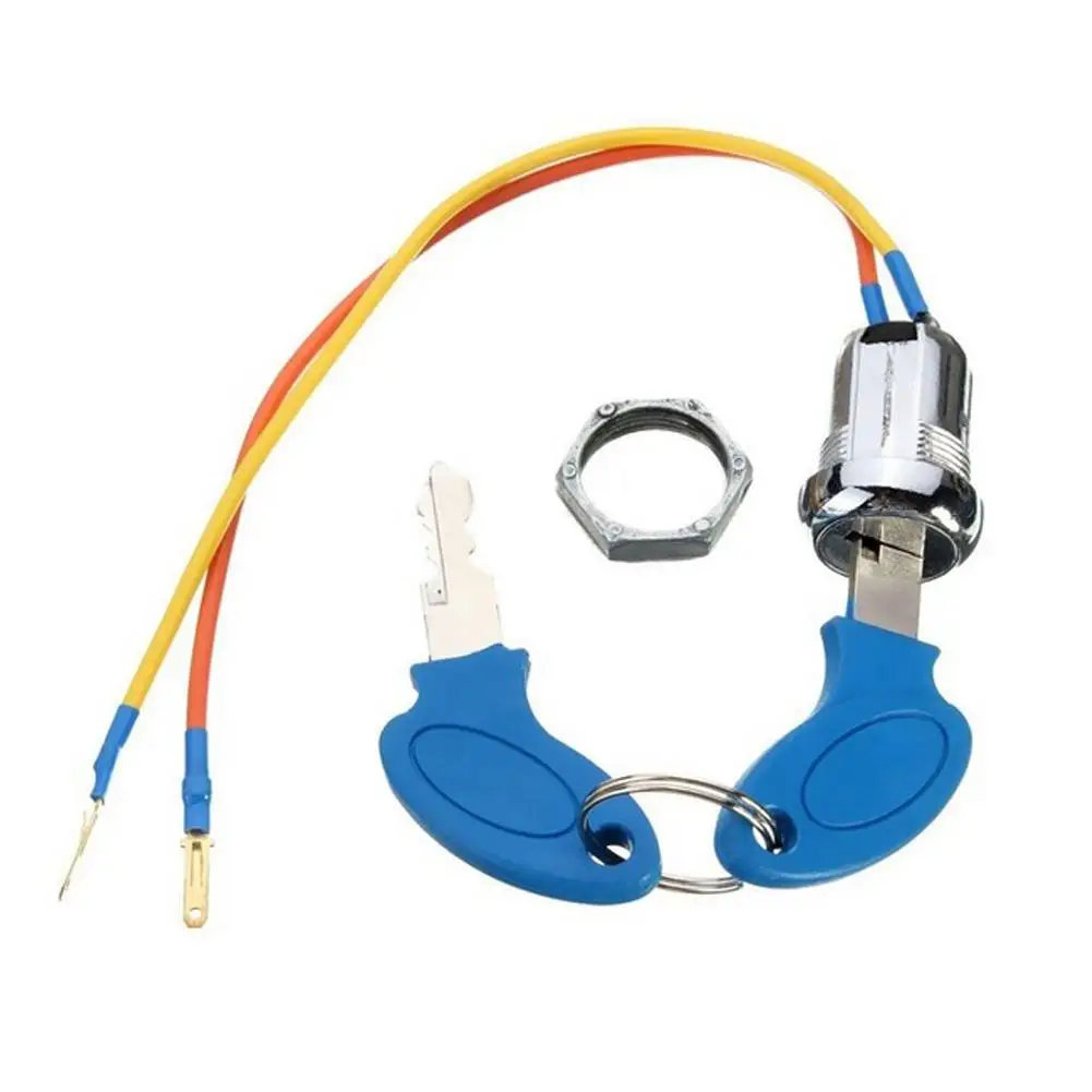 

Ignition Key Switch Lock with Reliable Locking Mechanism 2-wire Electric Scooter ATV Go Kart Moto Pocket Dirt