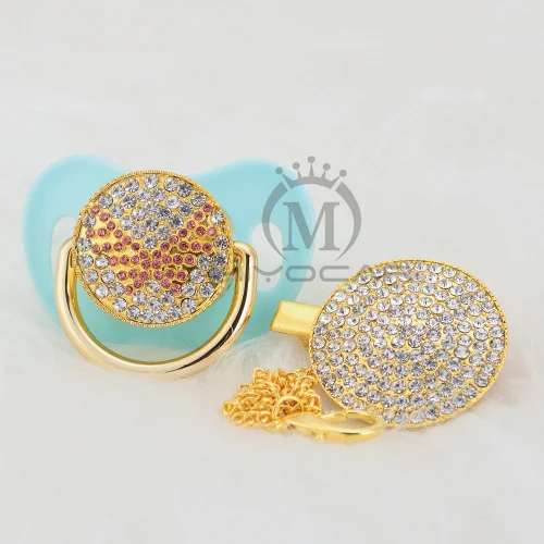 MIYOCAR Bling, Милая Красная Соска с крылышками и зажимом, набор, соска с цепочкой, держатель с красными крылышками, уникальный дизайн APWG - Цвет: AWG-7-1  6-18M