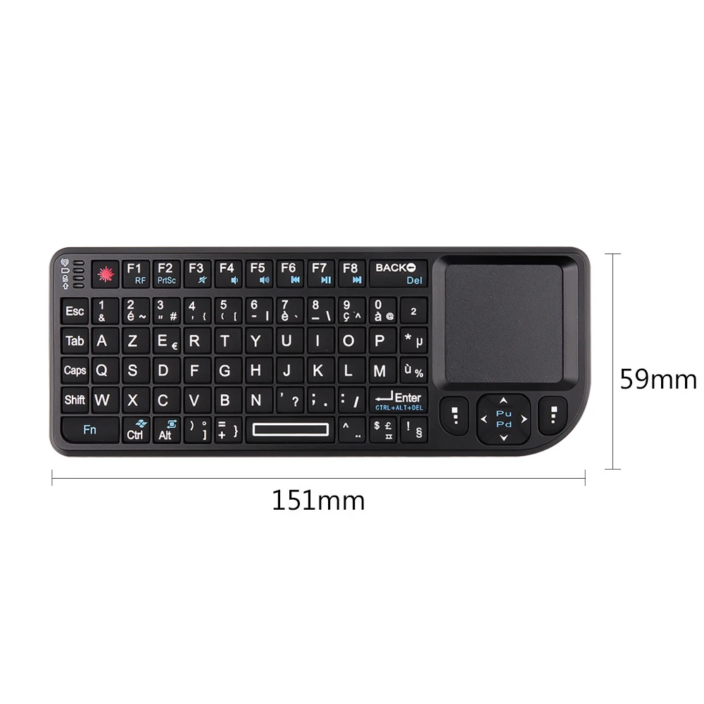 Mini 2.4G RF Wireless Keyboard Spanish Keyboard