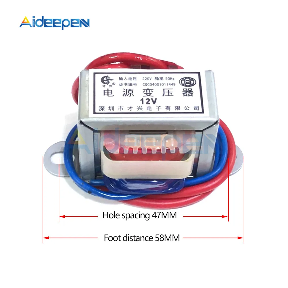 Universal AC Power Transformer with Multiple Voltage Outputs and Copper Core