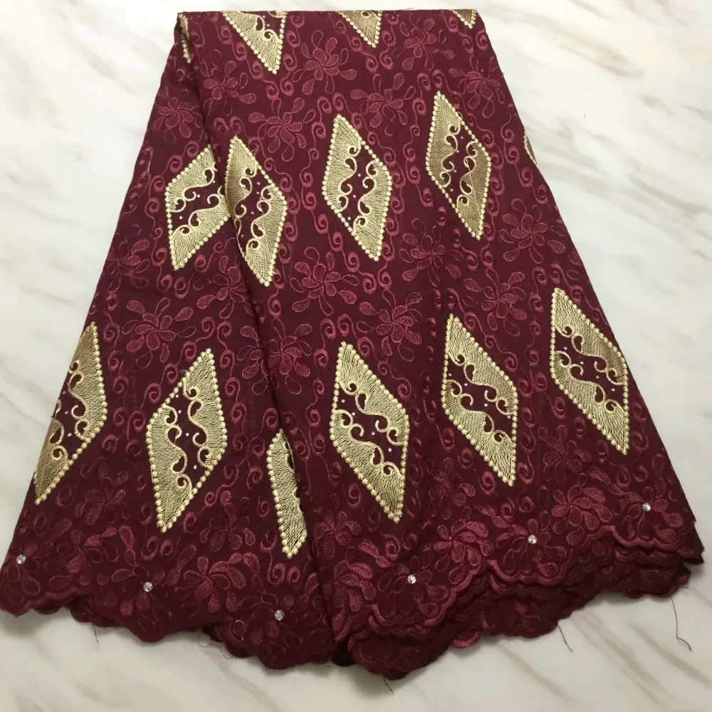 Дизайн африканская вуаль кружевная ткань высокое качество швейцарская вуаль кружево хлопок африканская кружевная ткань с камнями