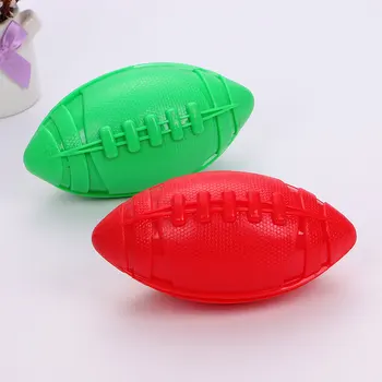 

Dog Rubber ToyTPR Squeaky Rugby Ball Dog Pet Ball for Chewing Dog Toys Squeaking Puppy Toys