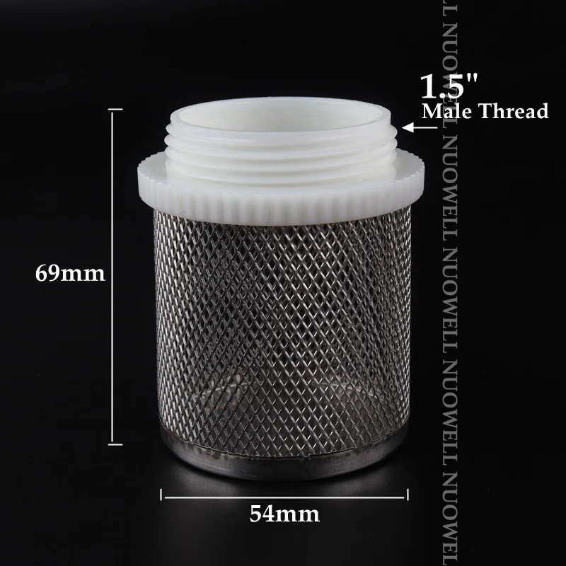 1.5 Inch 2 шт. SS304 сетчатый фильтр для сада микро орошения водяной насос защитный шланг сетчатый фильтр для очистки воды прочный сетчатый фильтр - Цвет: 1.5 Inch