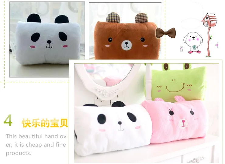 Cartoon Hand Warmers Wholesale Manufacturers Direct Supply Hand Plush Toys Pillow Customizable Wholesale Agent to Join