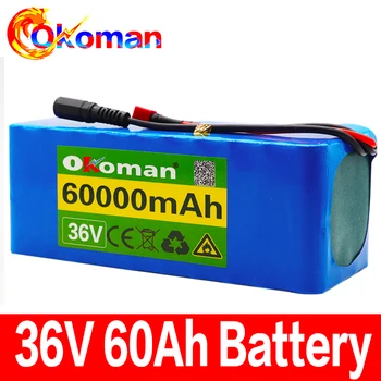 

36V battery 10S4P 60Ah battery pack 500W high power battery 42V 60000mAh Ebike electric bicycle BMS