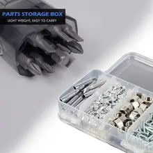 Пластиковая коробка для инструментов, 6 сеток, ювелирные изделия, бусины, рыболовная коробка для хранения, гайки, винты, органайзер, портативные аксессуары для мобильных телефонов