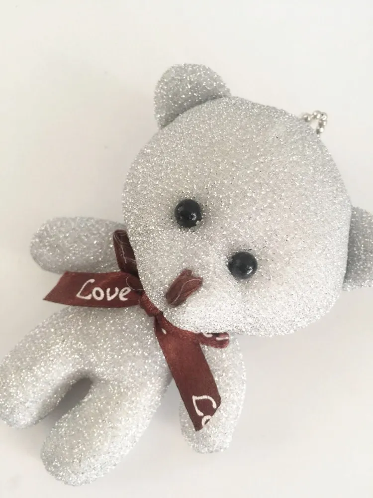 Liangsi Bowtie ткань медведь плюшевый кулон сумка брелок Подвеска детская игрушка большая голова цельный медведь pi fa