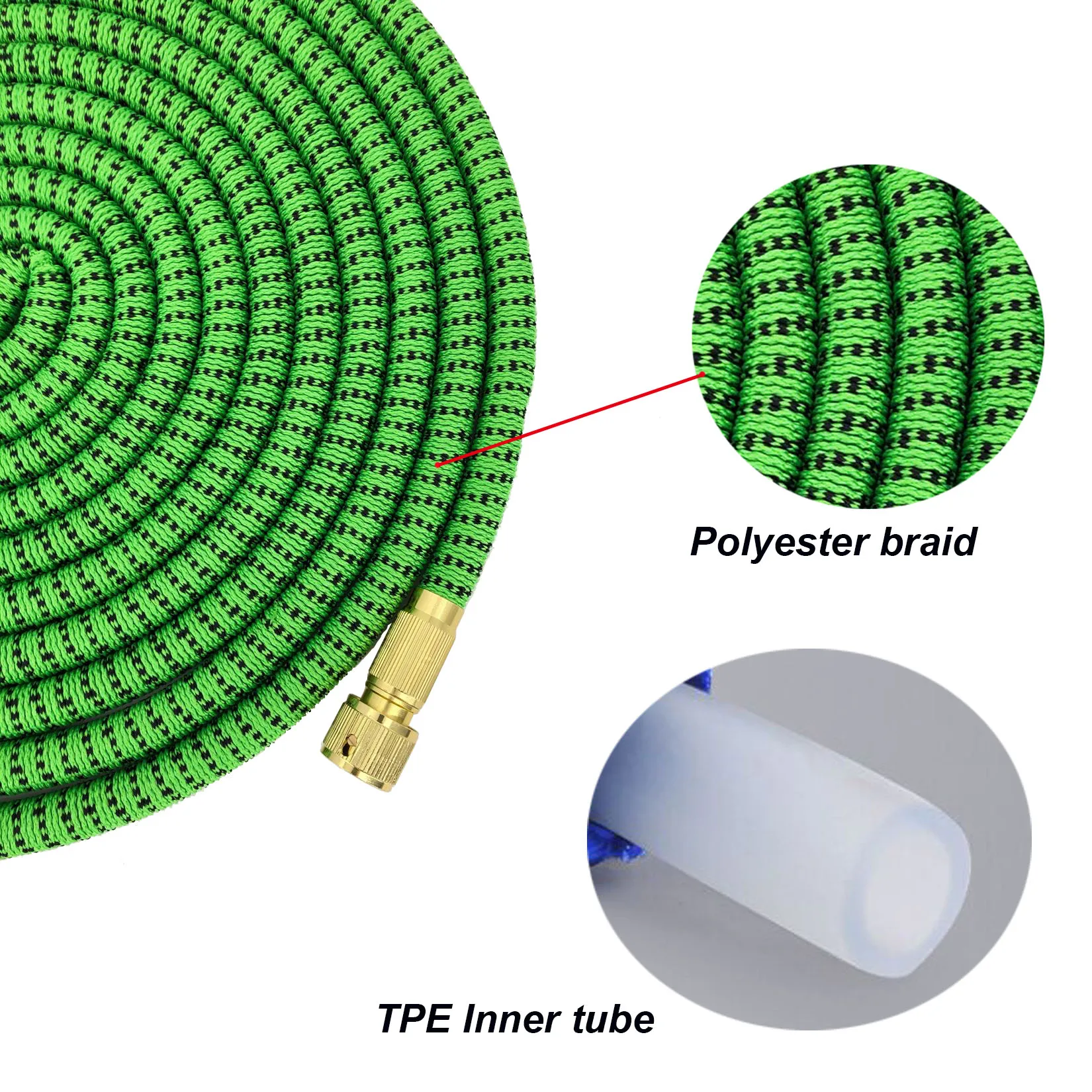 25ft 150ft износостойкий садовый поливочный шланг легкий Телескопический высокого