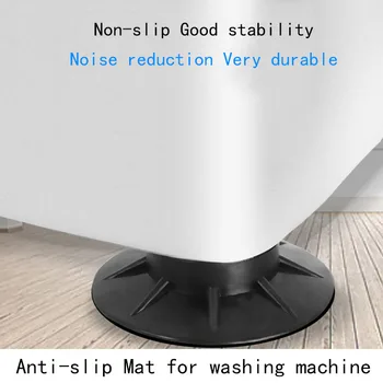 

1/4Pcs Floor Mat Elasticity Black Protectors Furniture Anti Vibration Rubber Feet Pads Washing Machine Non Slip Shock Proof