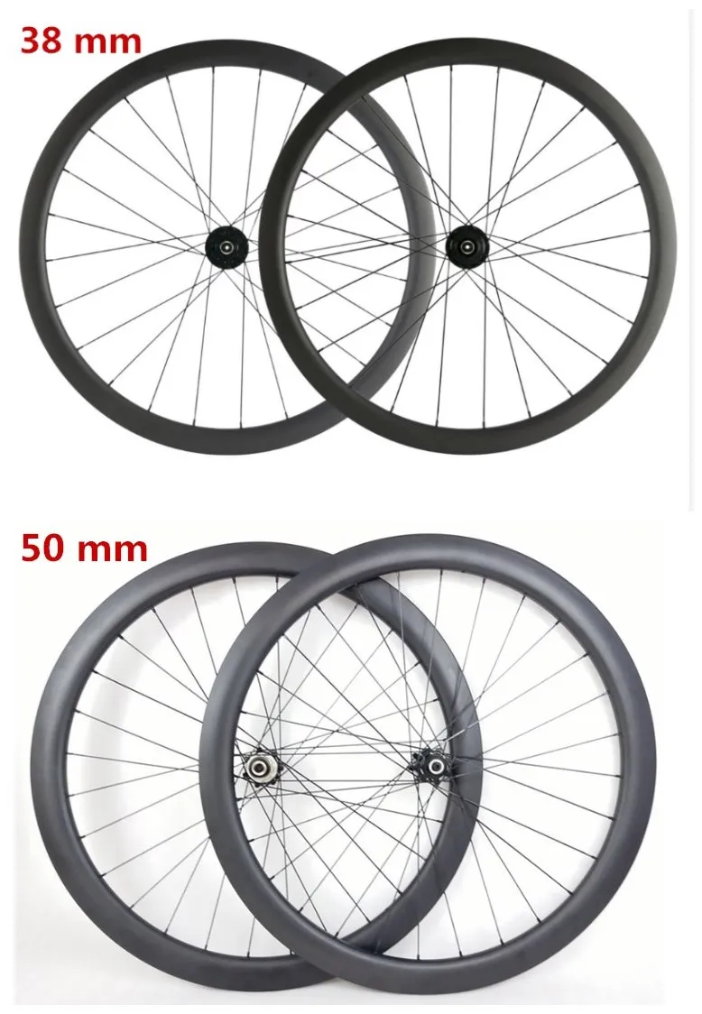 

Custom coating carbon wheels china disc brake Six locks / center lock hubs 700c clincher road bike 25mm Width Carbon wheelset
