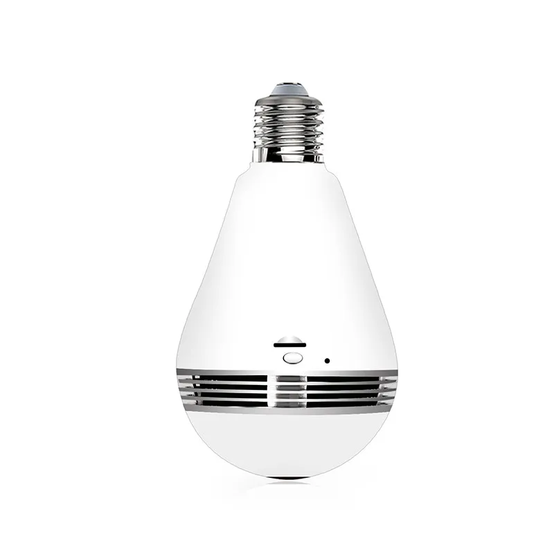 960P Wireless Panoramic Camera Light Bulb Home Security Security Night Vision WiFi CCTV Fisheye Bulb Lamp 360 Degree IP Camera - Цветной: Белый