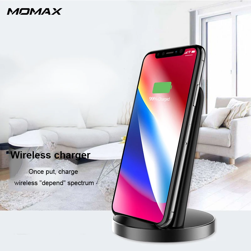 

MOMAX UD5 wireless fast charger Samsung S8+9 ios phone Xsmax wireless charging Qi general mate20 mi mix2s