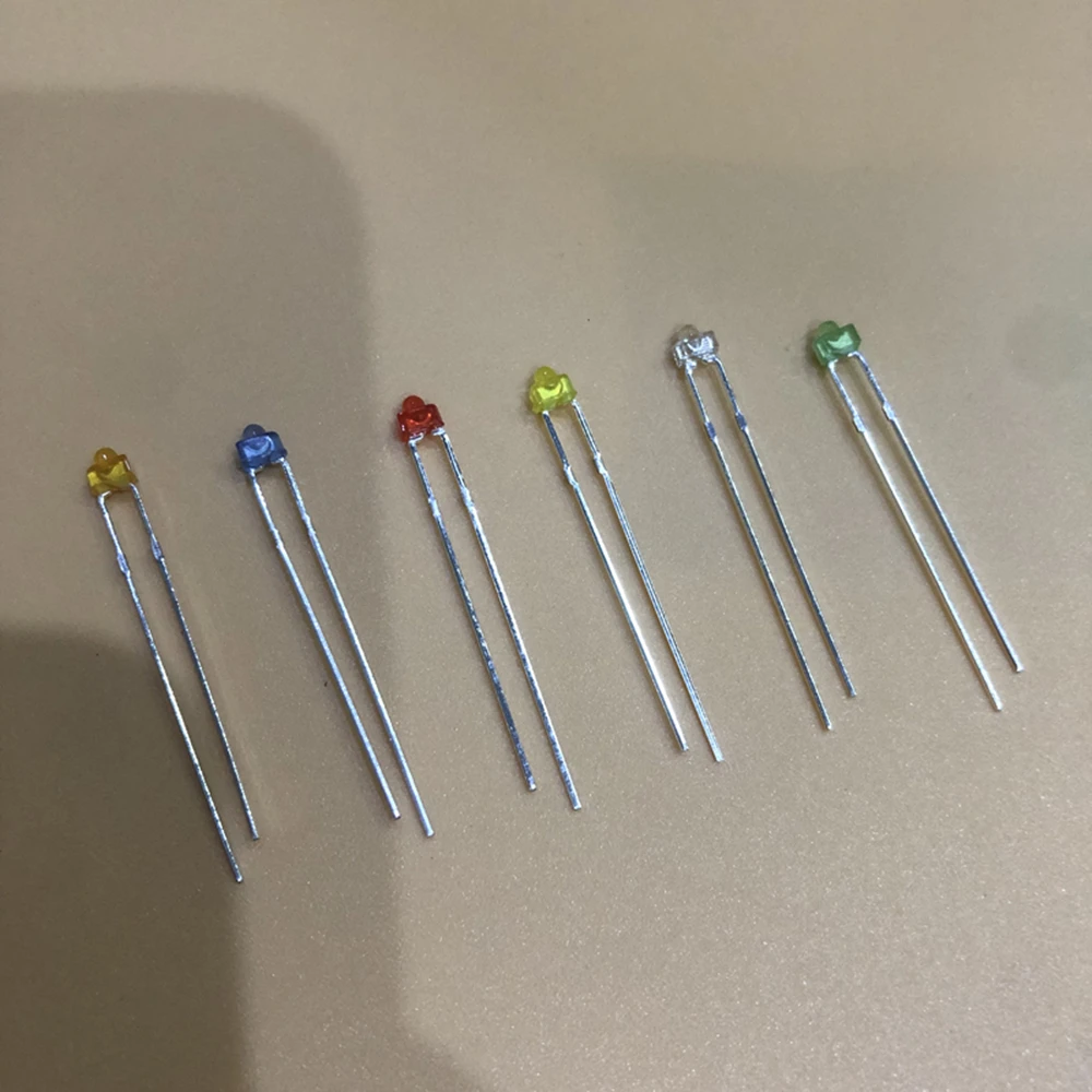 1000PCS 1.8 mm LED diode Light White Yellow Red Green Orange Blue Original color DIP Diffused | Обустройство дома