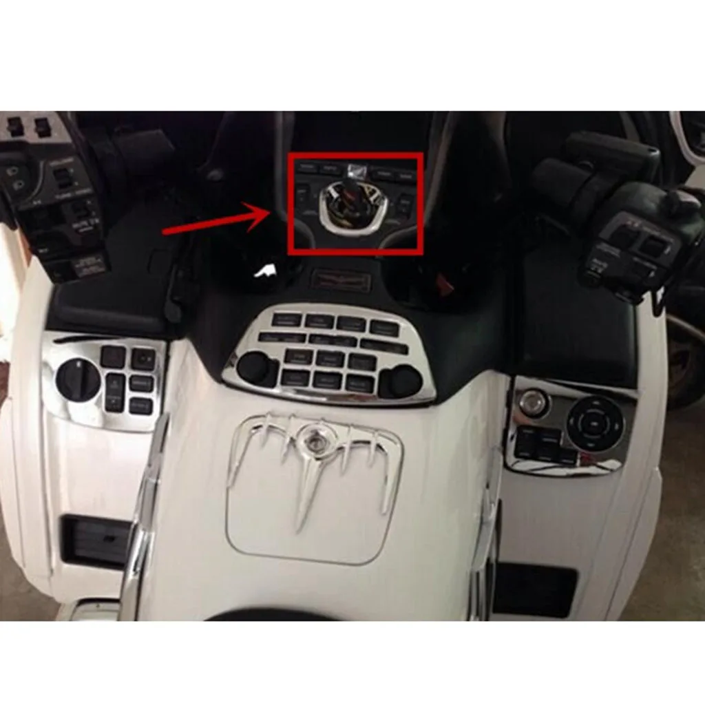 Chrome Ignition Key Accent Trim Cap Cover For  Goldwing GL1800 2001-05
