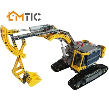 

MOCEngineering Bulldozer Crane Technic Excavator Model Building Blocks City machine Helicopter Car Bricks Toys Christmas GiftToy