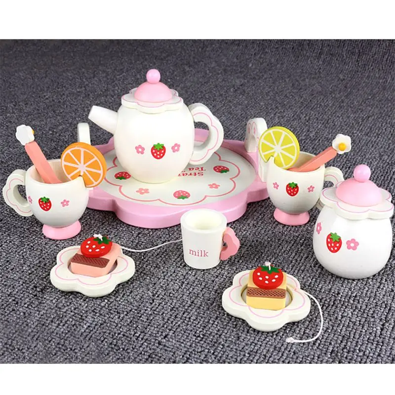 wooden tea set for 1 year old