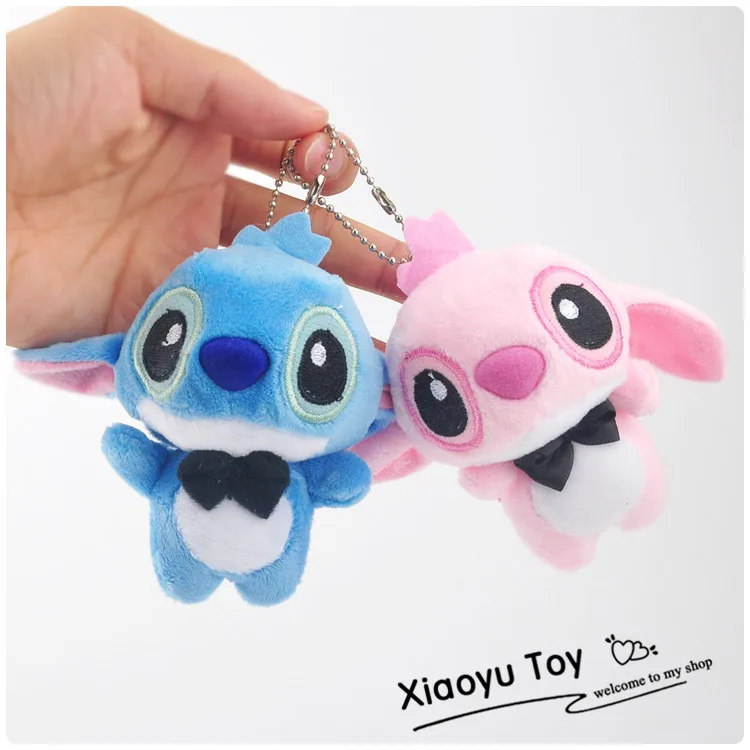 12 шт./лот 10 см Kawaii аниме Лило и стежка плюшевый брелок мультфильм рисунок стежка высокого качества милый плюшевый чучела кулон