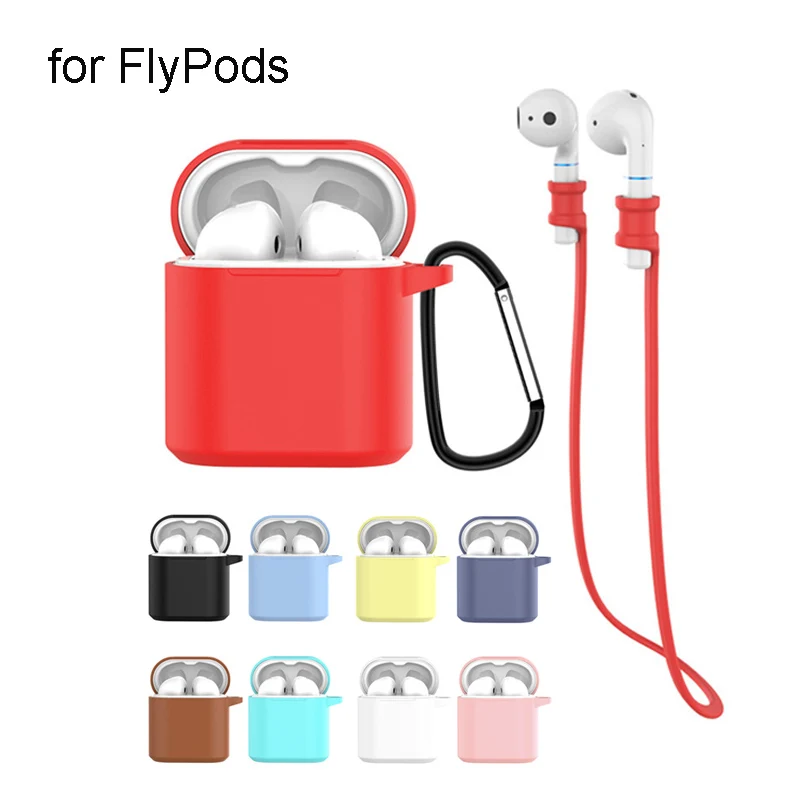 

For Huawei Honor FlyPods Case Earphone Case Silicone Cover for Fly Pods Pro Protective Cases For Freebuds 2 Pro Anti Lost Rope