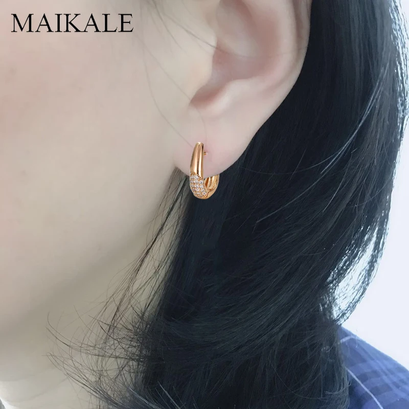Женские маленькие серьги подвески MAIKALE модные U образные