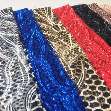 3 ярда сетка большой цветок блестки вышитые ткани DIY материал для платья cheongsam платье одежда Сексуальная блестками швейный Материал s