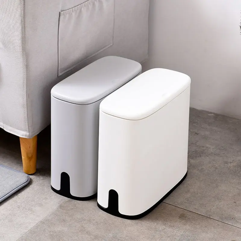 11L Plastic Waste Bin Bathroom Trash Can Toilet Garbage Bucket Rubbish Bag Holder Storage Container