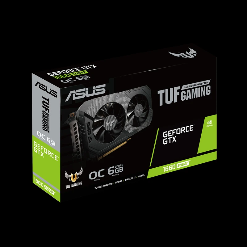 best graphics card for pc ASUS TUF-GTX1660S-O6G-GAMING 20.6x12.4x4.6cm GeForce® GTX 1660 SUPER™ OC Edition 6GB GDDR6 DVI DP Graphics Card best video card for gaming pc