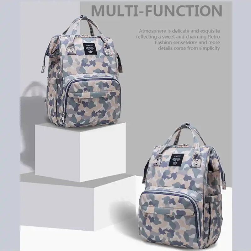 lequeen camo diaper bag