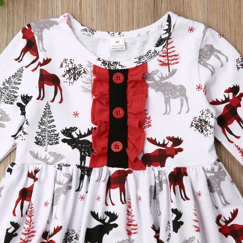 Г. Весенне-осенняя одежда для малышей зимнее рождественское платье принцессы для маленьких девочек вечерние платья наряды с длинными рукавами От 1 до 6 лет