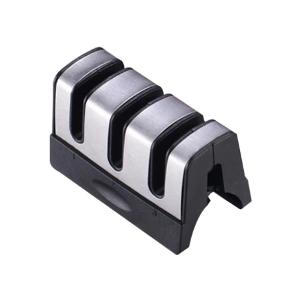 Sharpen slot Black Точилка для ножей, 3 этапа, Профессиональная кухонная заточка, точильный камень, точильный камень, вольфрам, Алмазный керамический точильный инструмент - Цвет: Sharpen slot Black