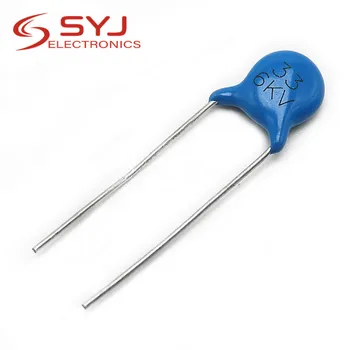 

20pcs/lot High-voltage 6KV33J ceramic capacitors 6KV 6000V 33P 33J In Stock