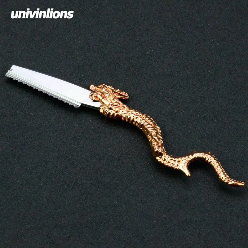 Univinlions dragon Бритва для укладки волос прореживающая бритва Парикмахерские ножницы прямые салонные парикмахерские бритвы для стрижки волос Парикмахерская