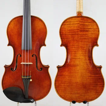 

Master Violin!European wood! Antonio Stradivari Copy! Strong and Deep tone!Free Shipping!Despiau Bridge!Dominant 135B Strings