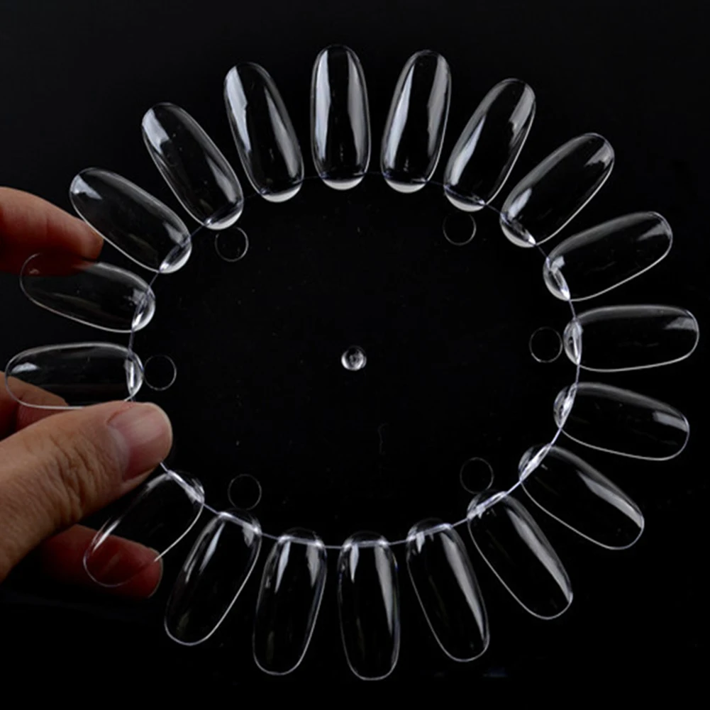 

20 Colors Nail Art Acrylic False Tip Practice Round Wheel Mould DIY Display Tool