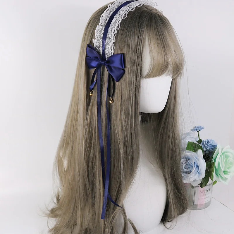 Мягкие японские игрушки волосы &quotЛолита&quot обруч белый кружева руководство KC