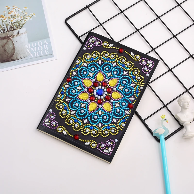

DIY Notebook Mandala Special Shaped Diamond Painting Sketchbook Painting Book Especially Personality 56 Pages A5 School Supplies