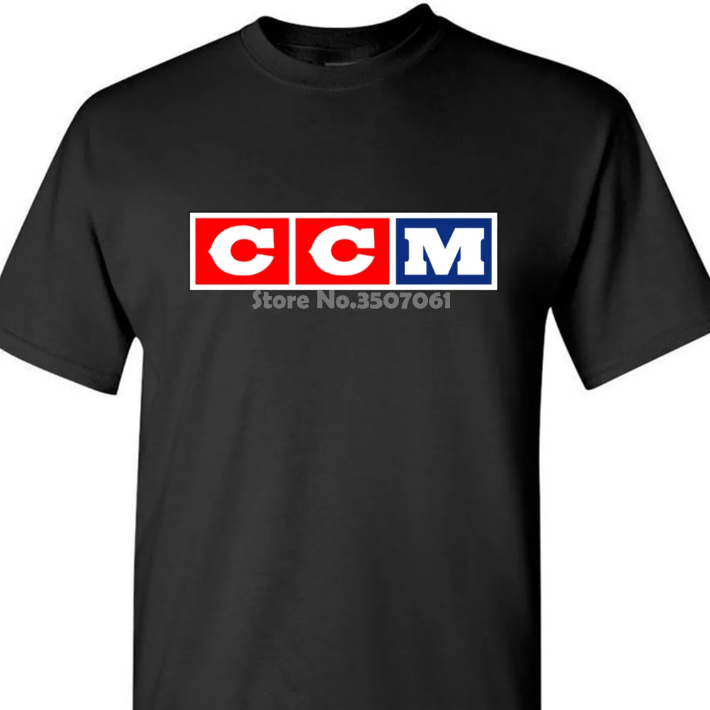 Ccm Мужская футболка с логотипом Hockey брендовая Хлопковая мужская одежда