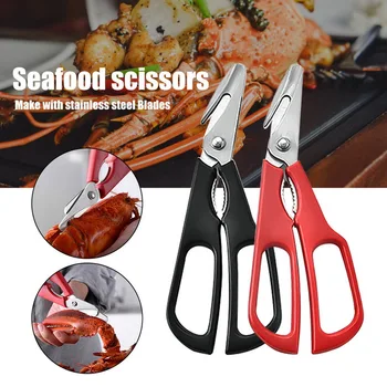 

Seafood Shears KitchenSeafood Lobster Scissors Heavy Duty Crab Scissors Cooking Culinary Scissors for Meat and Seafood