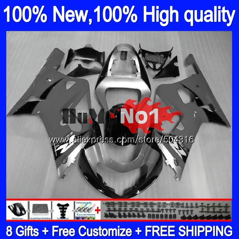 Средства ухода за кожей для SUZUKI GSXR 600 750 CC GSXR600 2001 2002 2003 серый серебристый 14MC. 112 GSXR750 GSX-R600 01 03 GSXR-600 K1 01 02 03 обтекатель - Цвет: No. 1