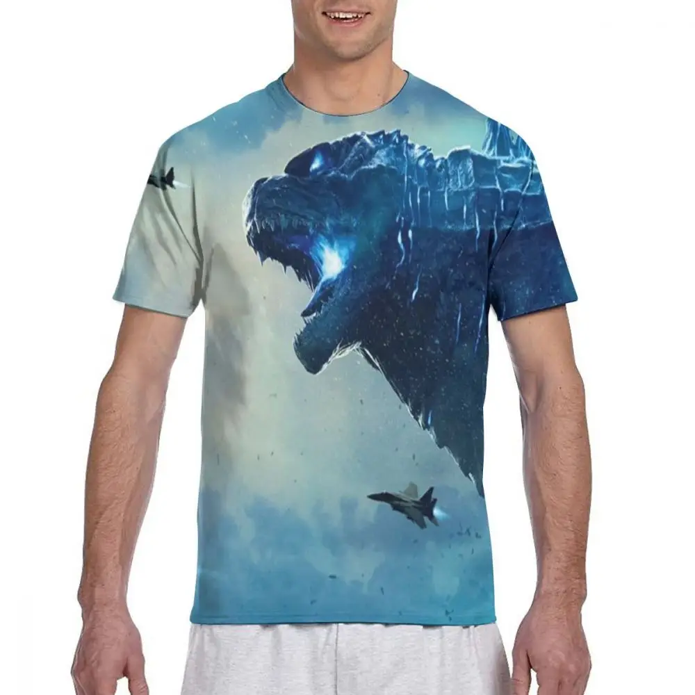 shirt 6 Г. Mr. Q пользовательские Godzilla фигурки футболки мужские Круглый вырез черные футболки Godzilla Vs King Kong одежда повседневные Модные топы - Цвет: shirt 6