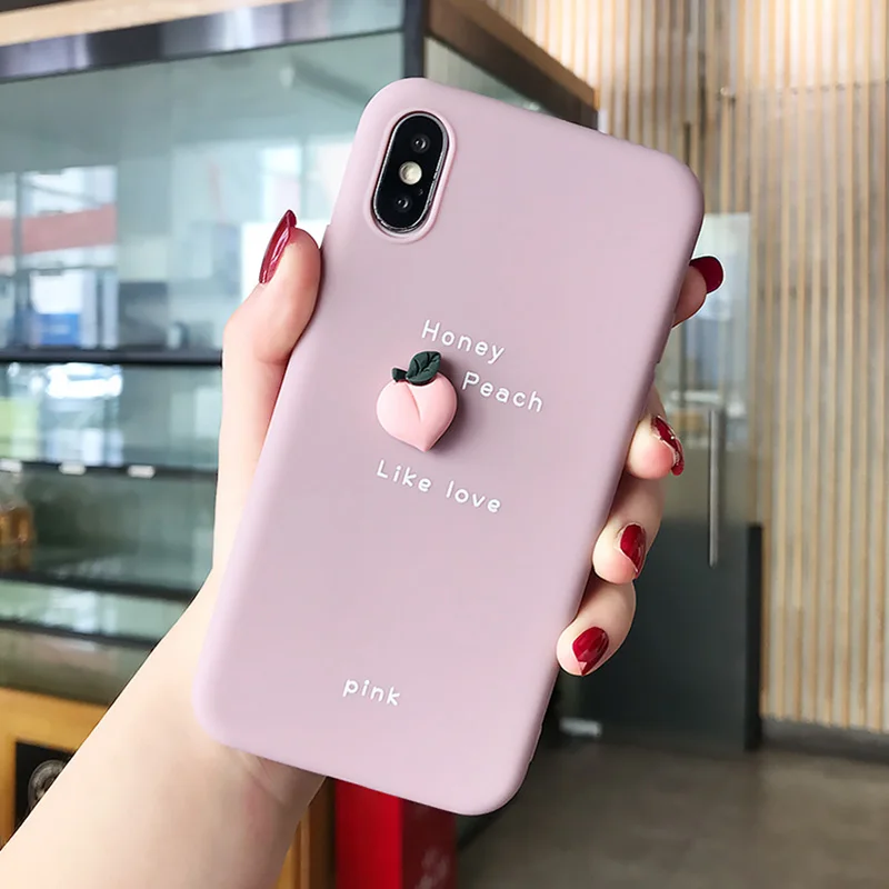 T1 Милый чехол для телефона с 3D рисунком для iPhone XS Max XR X 8 7 6 6S Plus, мягкий силиконовый чехол-накладка с милым фруктовым авокадо - Цвет: T1
