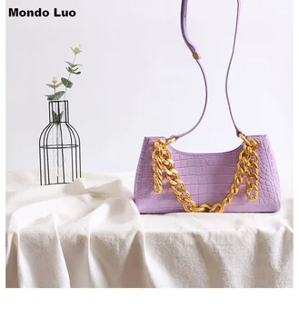 

2020 Women Spring Bright Solid Color Genuine Fashion Mini Shoulder Bag New Design