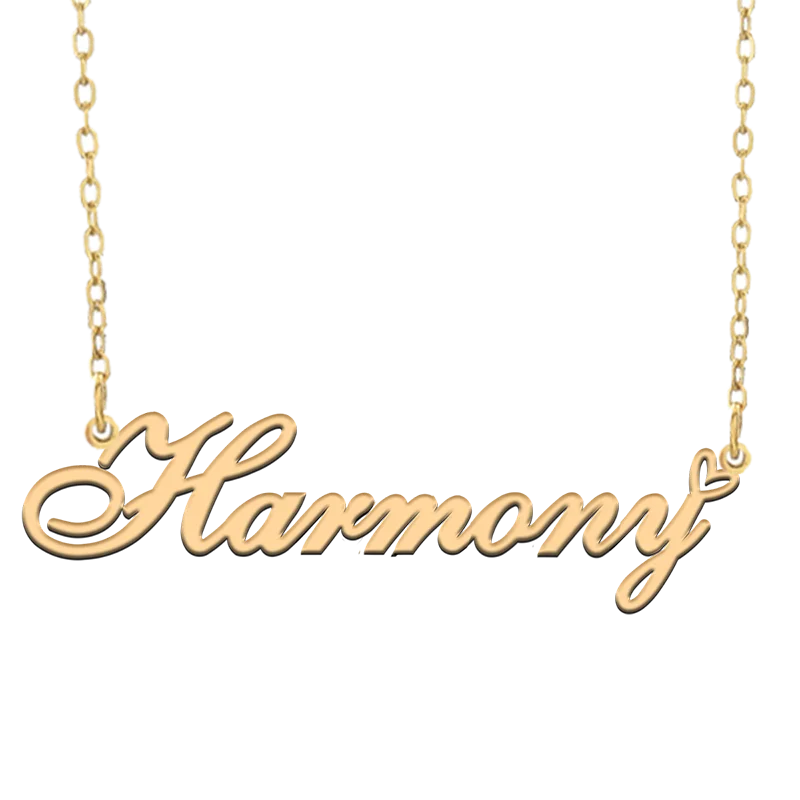 

God with Love Heart Personalized Character Necklace with Name Harmony for Best Friend Jewelry Gift