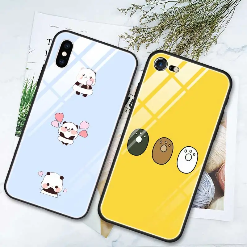 Закаленное Стекло чехол для Apple iPhone 8, 7, 6, 6S Plus, чехол для iPhone 11 11Pro XS MAX XR X силиконовая окантовкка оболочки мы вся правда о медведях