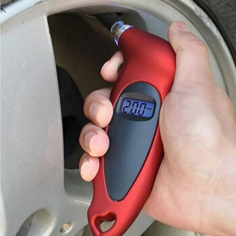 Высоко-Точный Цифровой электронный дисплей автомобиля манометр для измерения давления в шинах датчик давления в шинах монитор
