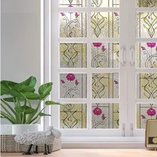 90*200 см декоративная оконная пленка, солнечные наклейки для стекла, витражная клейкая пленка, теплопередача, виниловая оконная Фольга 3D