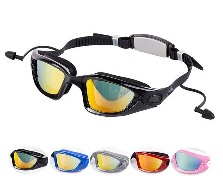 Manufacturers Direct Selling Profession Adult Swimming Goggles Waterproof Anti-fog Electroplated Men Women's High-definition Div